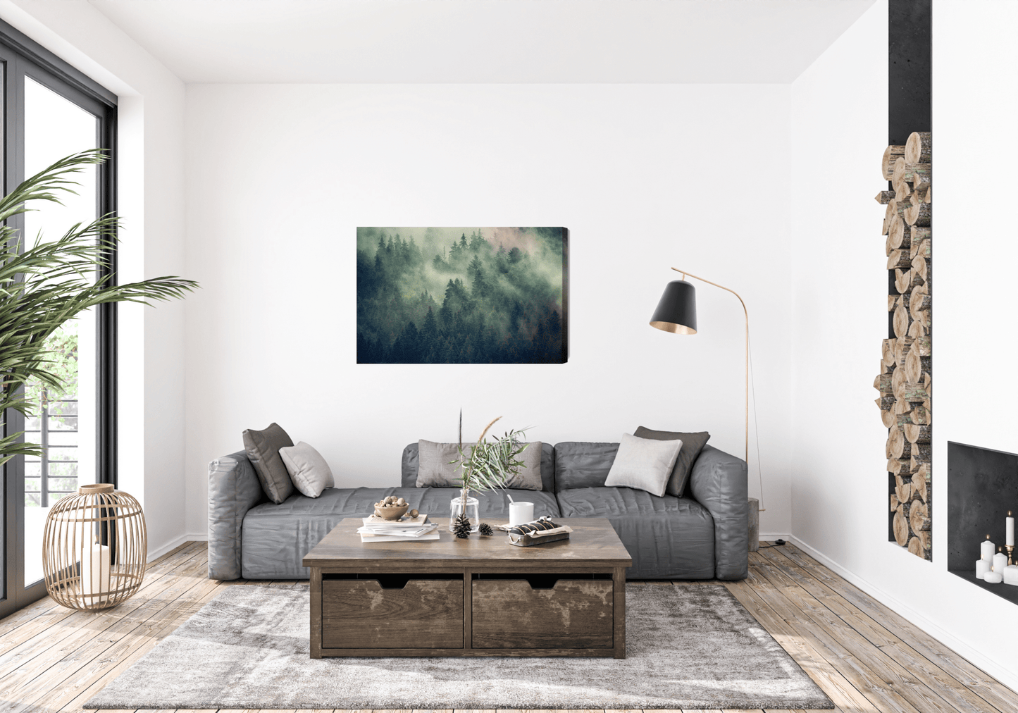 Obraz Na Płótnie Las We Mgle - Artavia