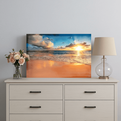 Obraz Na Płótnie Zachód Słońca Nad Morzem - Artavia
