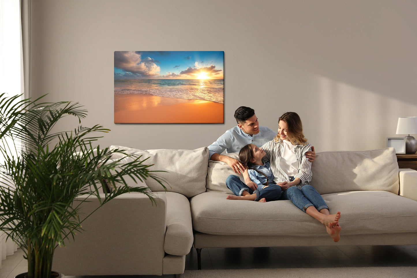 Obraz Na Płótnie Zachód Słońca Nad Morzem - Artavia