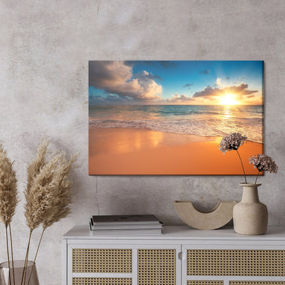 Obraz Na Płótnie Zachód Słońca Nad Morzem - Artavia